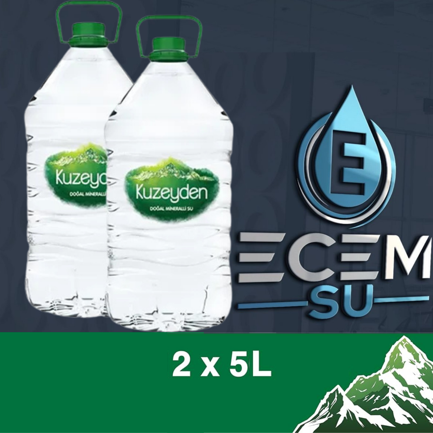 KUZEYDEN PET ŞİŞE SU 2 X 5 L