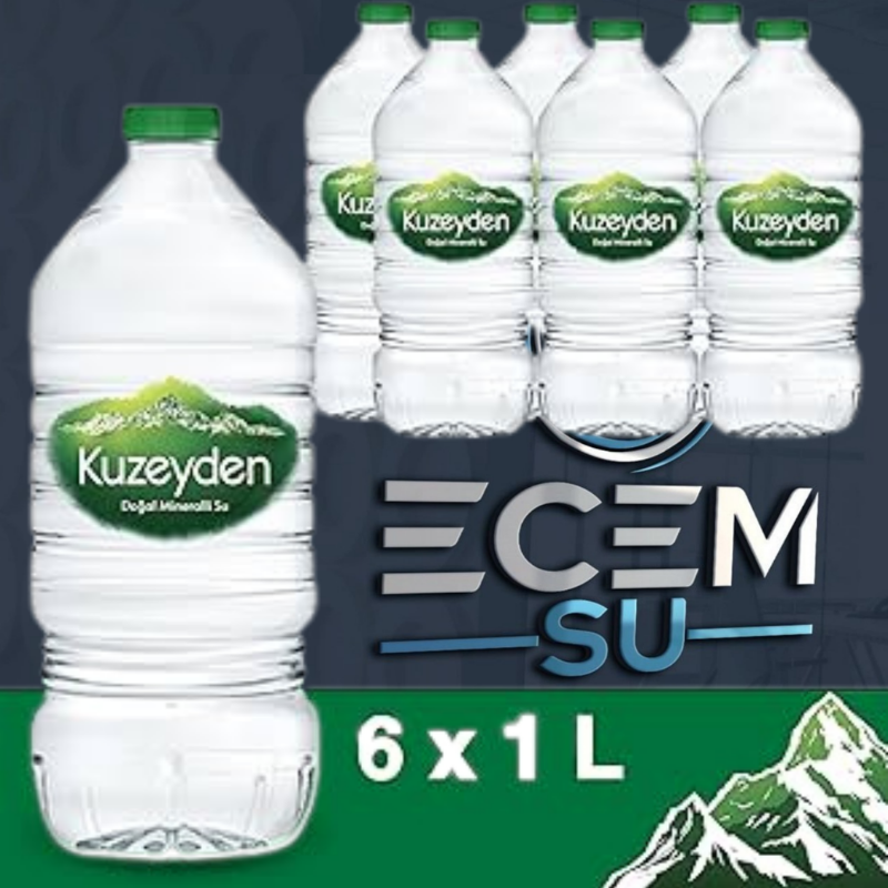 KUZEYDEN PET ŞİŞE SU 6 X 1L