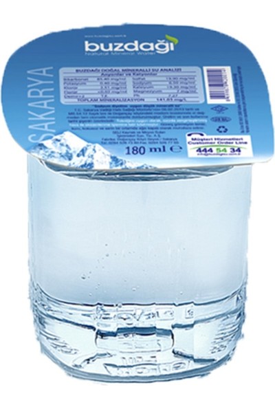 60AD X 180ML BUZDAĞI BARDAK SU