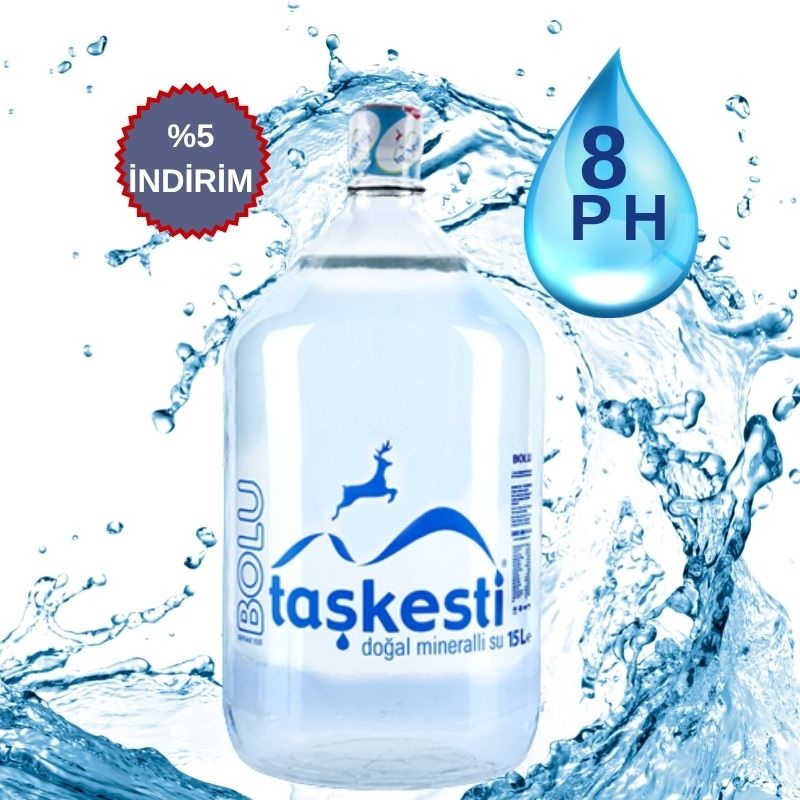 15 LT TAŞKESTİ CAM DAMACANA SU