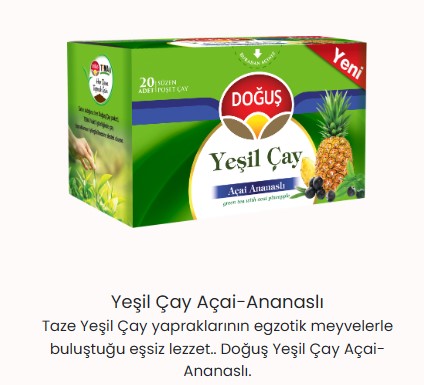 DOĞUŞ YEŞİLÇAY ACAİ ANANASLI (20AD)