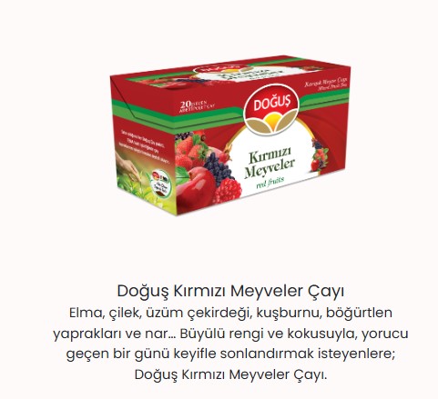 DOĞUŞ KIRMIZI MEYVELER ÇAYI (20AD)