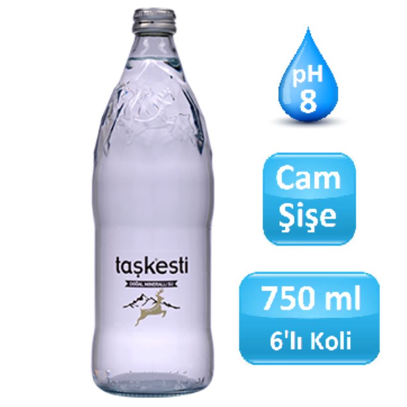 750 ml TAŞKESTİ CAM ŞİŞE (6 Ad)